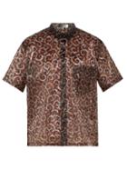 Matchesfashion.com Isabel Marant - Erri Printed Chiffon Shirt - Mens - Brown
