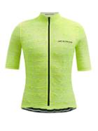 Matchesfashion.com Caf Du Cycliste - Francine Striped Jersey Cycling Top - Mens - Yellow
