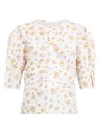 Matchesfashion.com See By Chlo - Summer Floral Print Cotton Blouse - Womens - Ivory Multi