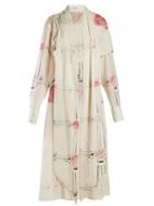 Matchesfashion.com Loewe - X Charles Rennie Mackintosh Rose Print Dress - Womens - Ivory Multi