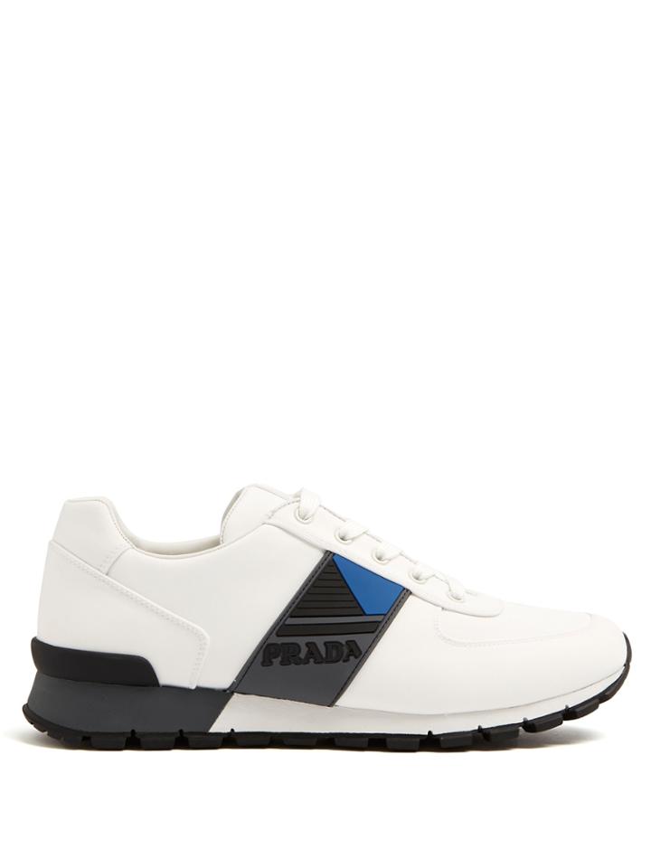 Prada Contrast-panel Low-top Trainers