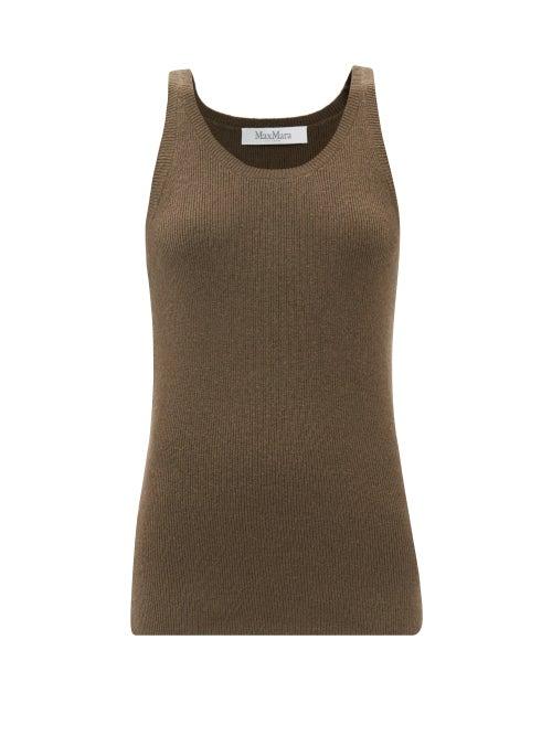 Max Mara - Umano Tank Top - Womens - Khaki
