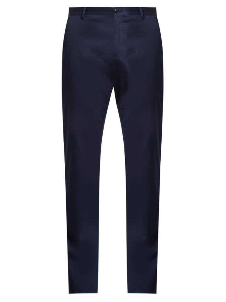 Giorgio Armani Slim-fit Stretch-cotton Chino Trousers