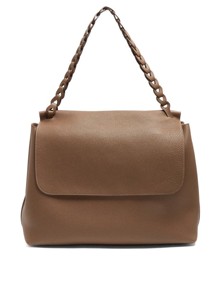 The Row Top Handle 14 Leather Shoulder Bag