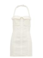 Matchesfashion.com Jacquemus - Halterneck Cotton Canvas Mini Dress - Womens - Ivory