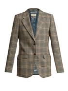 Gucci Prince Of Wales-check Wool Oversized Blazer
