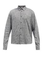 Mens Rtw Raey - Long-sleeved Nepped Cotton Shirt - Mens - Indigo