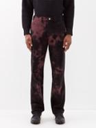 Affxwrks - Duty Tie-dye Cotton Trousers - Mens - Black
