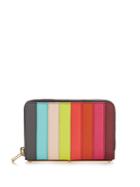 Sophie Hulme Rosebery Rainbow-striped Leather Wallet
