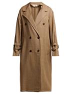 Matchesfashion.com Sonia Rykiel - Double Breasted Prince Of Wales Check Wool Coat - Womens - Beige Multi