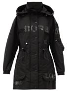 Matchesfashion.com Burberry - Dartmouth Logo-print Hooded Jacket - Womens - Black