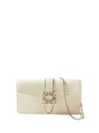Roger Vivier - Miss Vivier Crystal-buckle Leather Clutch - Womens - White