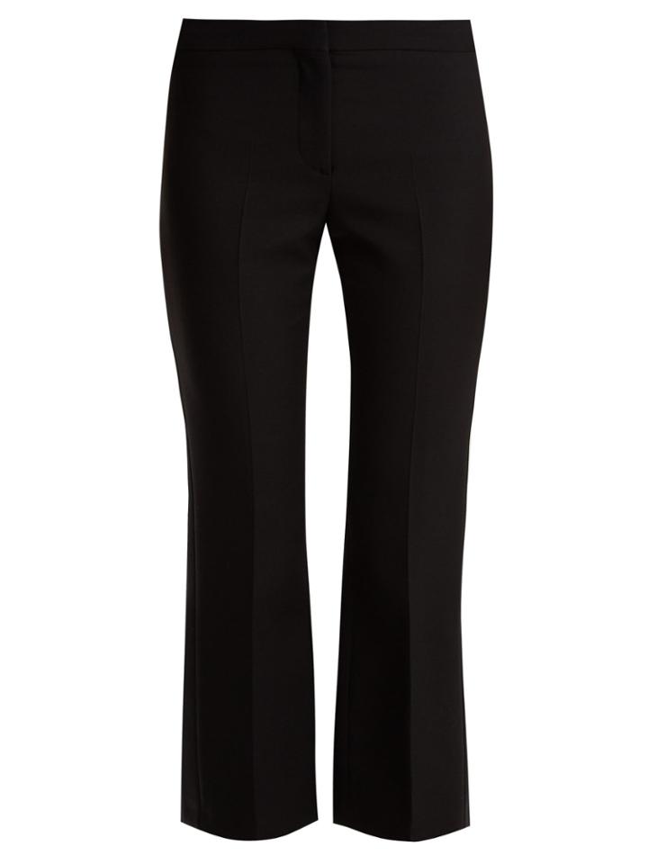 Alexander Mcqueen Kickback Wool-blend Tuxedo Trousers