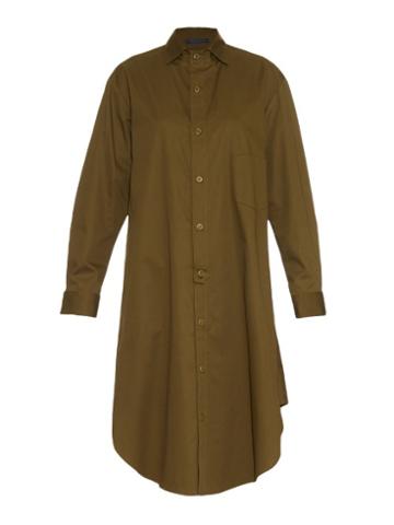 Yohji Yamamoto Regulation Cotton-twill Shirt Dress