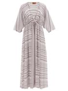 Matchesfashion.com Missoni - Zigzag-knitted Lam Kaftan - Womens - White Multi