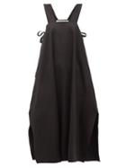 Matchesfashion.com Cheval Pampa - Samba Side-tie Cotton-blend Dress - Womens - Black