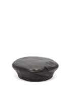 Matchesfashion.com Lola Hats - Underscore Leather Beret - Womens - Black