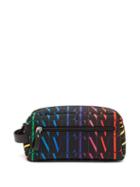 Matchesfashion.com Valentino Garavani - Vltn-print Canvas Toiletry Bag - Mens - Black Multi