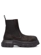 Matchesfashion.com Rick Owens - Exaggerated Sole Leather Chelsea Boots - Womens - Black
