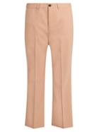 Miu Miu Mid-rise Kick-flare Gabardine Trousers
