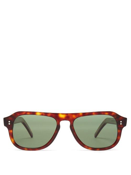 Matchesfashion.com Cutler And Gross - D Frame Acetate Sunglasses - Mens - Brown