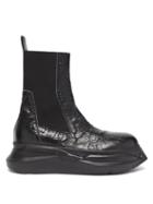 Matchesfashion.com Rick Owens Drkshdw - Beetle Crackled-leather Chelsea Boots - Mens - Black