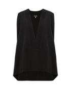 Matchesfashion.com Eskandar - Sleeveless V Neck Cashmere Sweater - Womens - Black