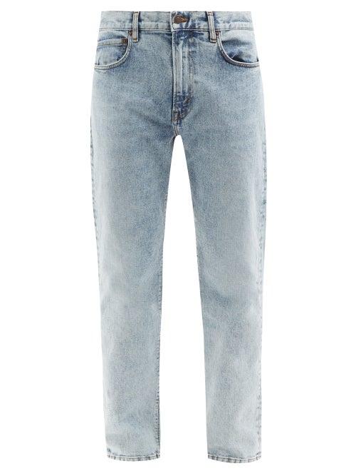 Mens Rtw Jeanerica Jeans & Co. - Tm005 Organic Cotton-blend Tapered-leg Jeans - Mens - Light Blue