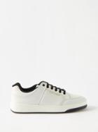 Saint Laurent - Sl/61 Perforated-leather Trainers - Mens - White Black