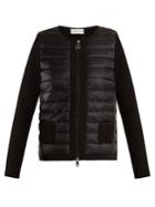 Moncler Maglia Quilted Down And Jersey Jacket