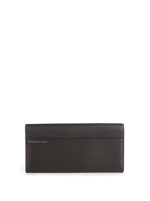 Matchesfashion.com Smythson - Burlington Grained Leather Travel Wallet - Mens - Black