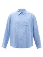 Matchesfashion.com A.p.c. - Striped Poplin Shirt - Womens - Blue