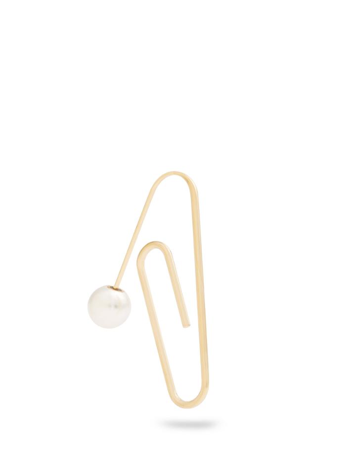 Hillier Bartley Oversized Paperclip Single Earring