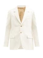 Matchesfashion.com Acne Studios - Classic-fit Cotton-blend Hopsack Blazer - Mens - Beige
