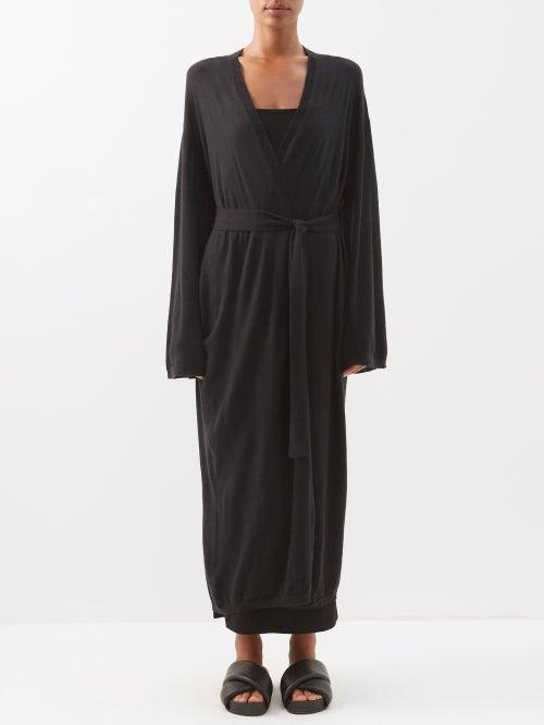 Raey - Fine Gauge Responsible-cashmere Maxi Cardigan - Womens - Black