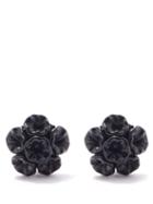 Isabel Marant - Flower Resin Clip Earrings - Womens - Black