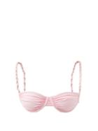 Isa Boulder - Ropes Twisted Underwired Bikini Top - Womens - Light Pink
