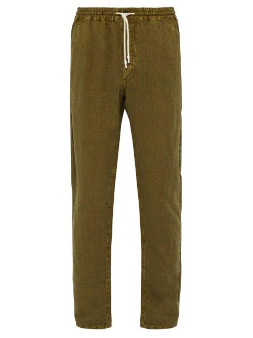 Matchesfashion.com President's - Tripoli Linen Trousers - Mens - Khaki