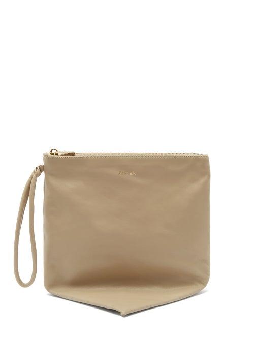 A.p.c. - X Suzanne Koller Leather Pouch - Womens - Beige
