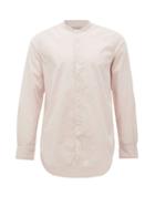 Matchesfashion.com Officine Gnrale - Gaspard Garment-dyed Cotton-blend Seersucker Shirt - Mens - Pink