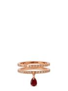 Matchesfashion.com Diane Kordas - Spectrum 18kt Rose Gold, Diamond & Ruby Ring - Womens - Red