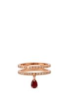 Matchesfashion.com Diane Kordas - Spectrum 18kt Rose Gold, Diamond & Ruby Ring - Womens - Red