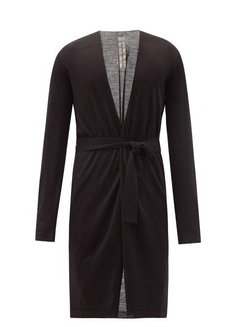 Matchesfashion.com Rick Owens - Sascha Merino-wool Cardigan - Mens - Black