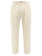 Barena Venezia - Maistral Cotton-blend Seersucker Suit Trousers - Mens - Cream