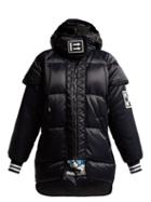 Matchesfashion.com Off-white - Quilted Down Satin Jacket - Womens - Black