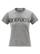 Matchesfashion.com Rodarte - Radarte-print Jersey T-shirt - Womens - Grey