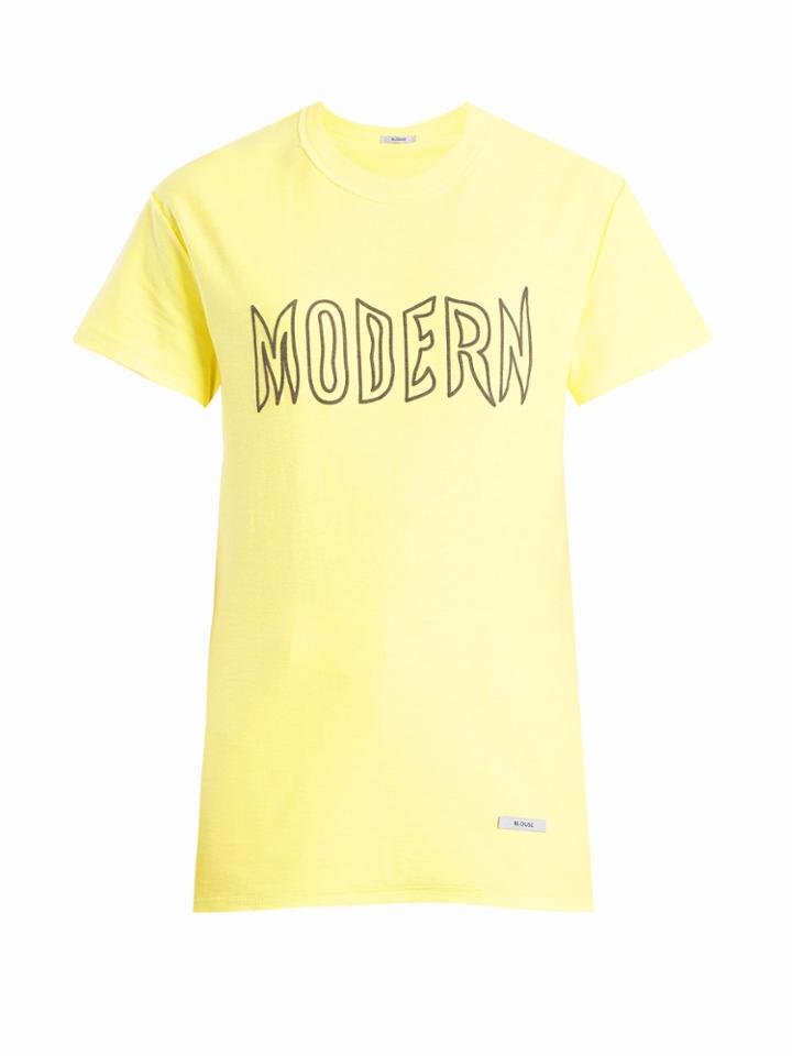 Blouse Modern-print Cotton-jersey T-shirt