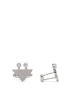 Matchesfashion.com Prada - Triangular Robot Cufflinks - Mens - Silver