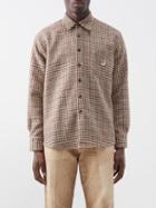 Our Legacy - Work Shop Above Houndstooth Wool Shirt - Mens - Beige Multi