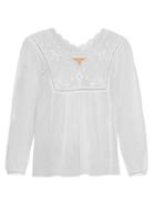 Rebecca Taylor Broderie-anglaise Cotton-gauze Top